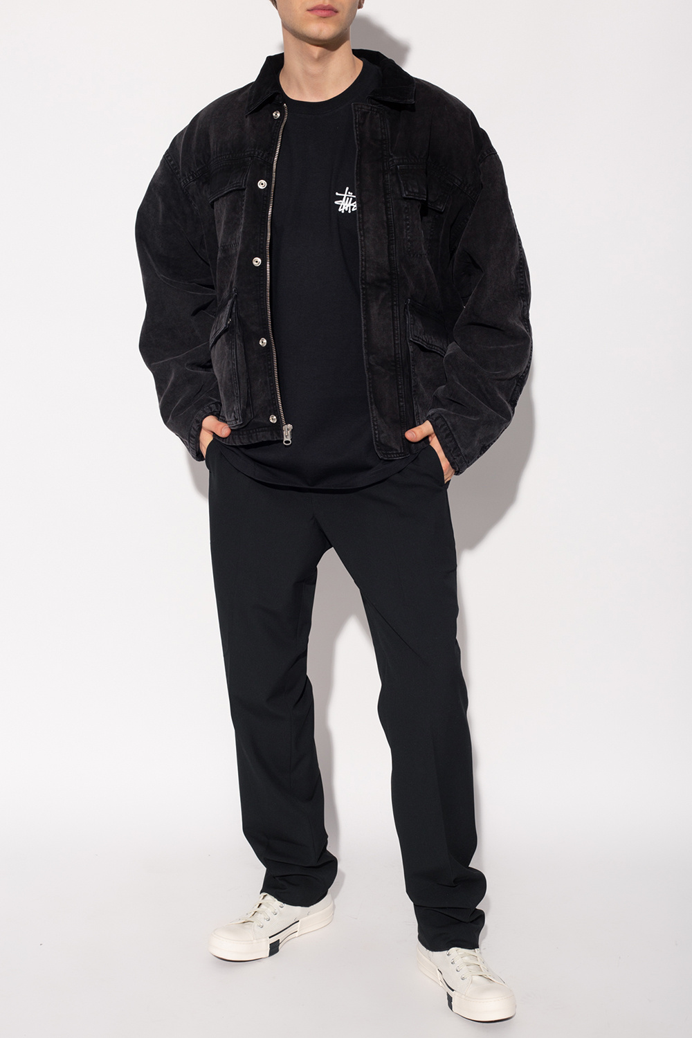 Black Denim jacket with logo Stussy - Vitkac Canada